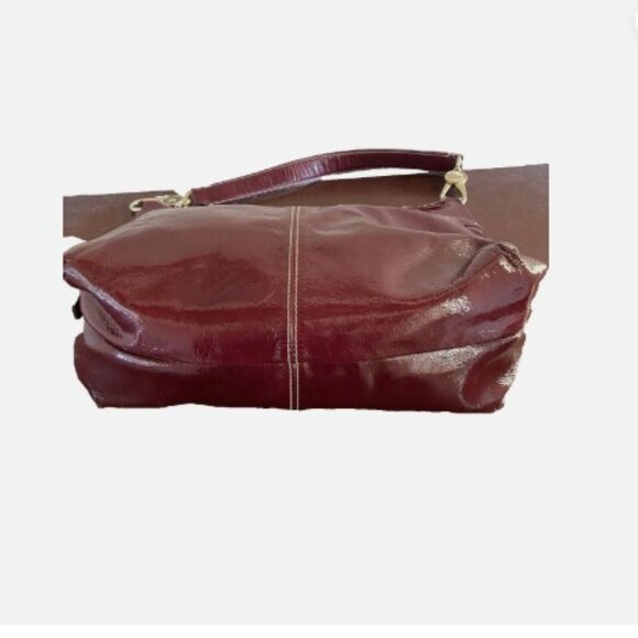 DOONEY & BOURKE Red Patent Leather Shoulder Handbag - Excellent - Picture 2 of 5